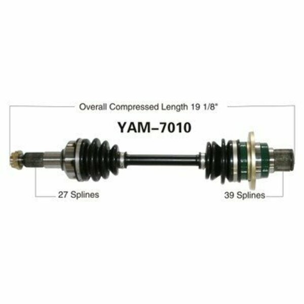 Wide Open OE Replacement CV Axle for YAM REAR R YFM660F GRIZZ 03-08 YAM-7010